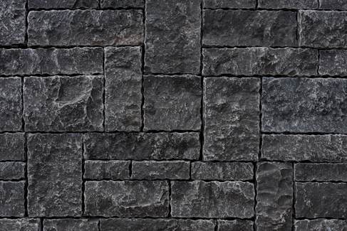 Steel Black Limestone Dry Stack Cladding