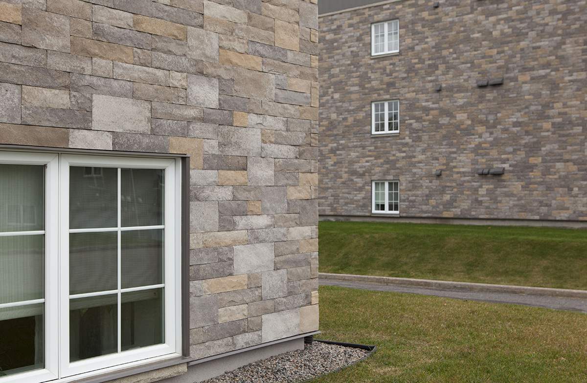 Tan Limestone Dry Stack Cladding