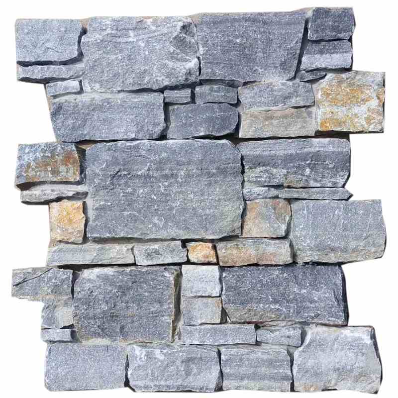 Blue Quartzite Mesh Backed Stone