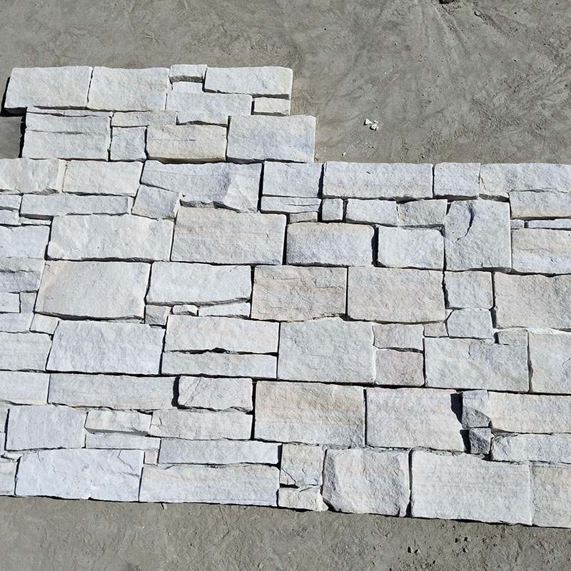 White Sandstone Mesh Backed Stone