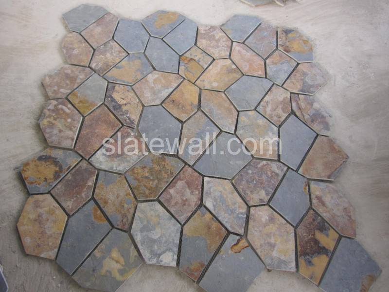 Slate Crazy Stone on Mesh